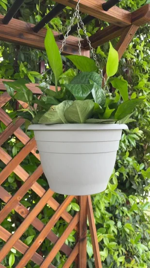 도매 장식 홈 발코니 정원 화분 냄비 식물 꽃 플라스틱 매달려 벽 바구니 식물 실내 야외